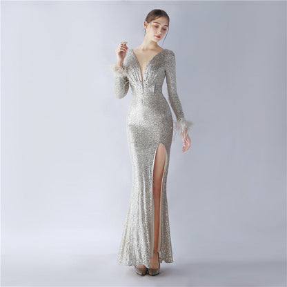 Long Sleeve Formal Dress