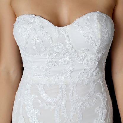 Sequined Formal Dresses with Short Front and Long Back