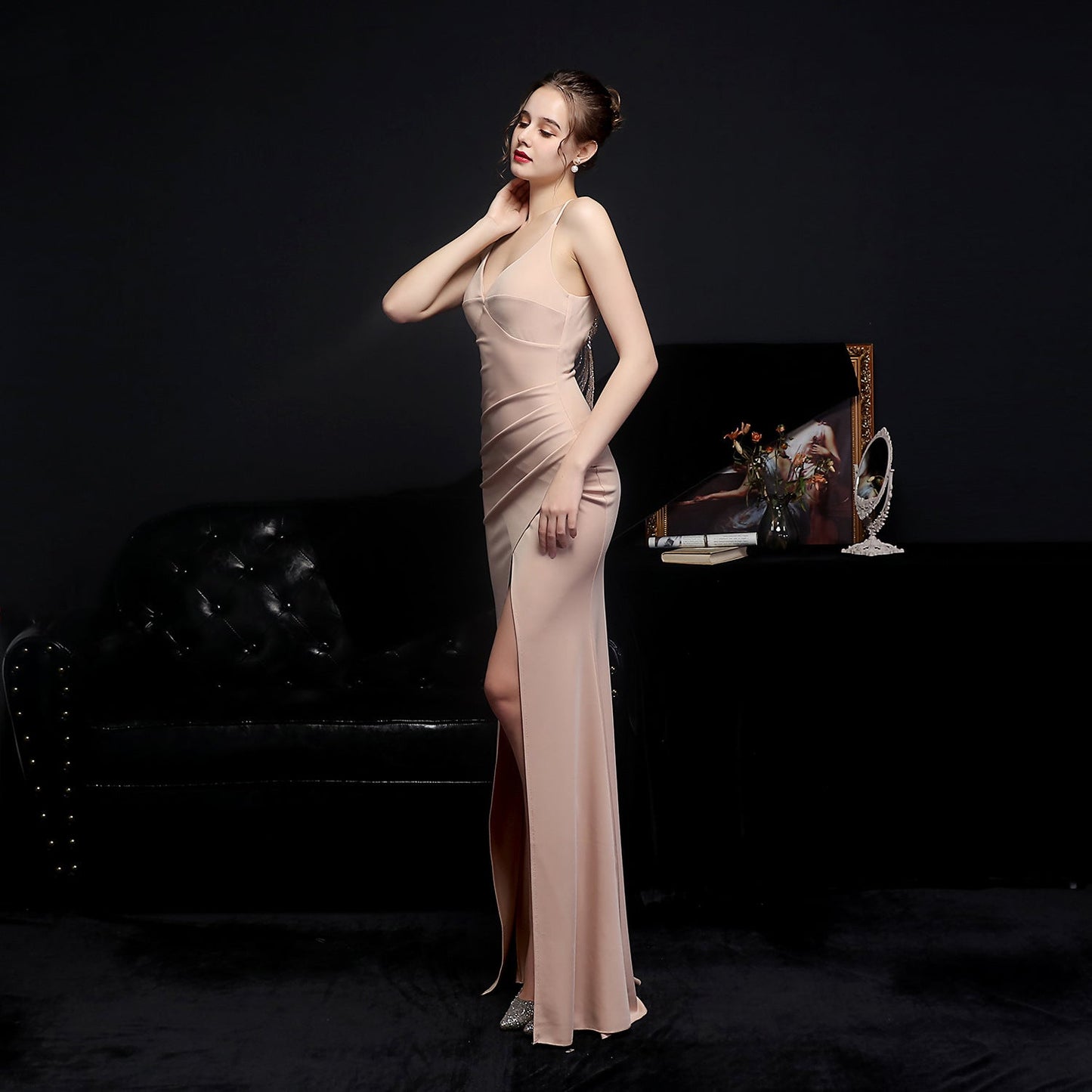Long Halter Formal Dress
