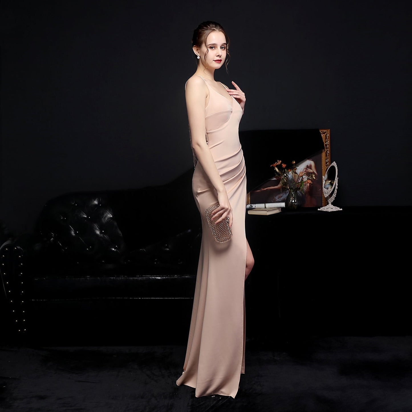 Long Halter Formal Dress
