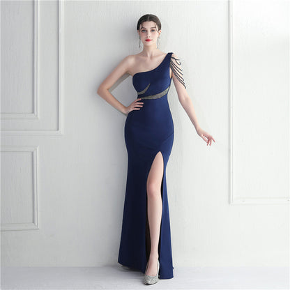 One Shoulder Long Formal Dress