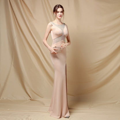 Long Fishtail Neck Formal Dresses