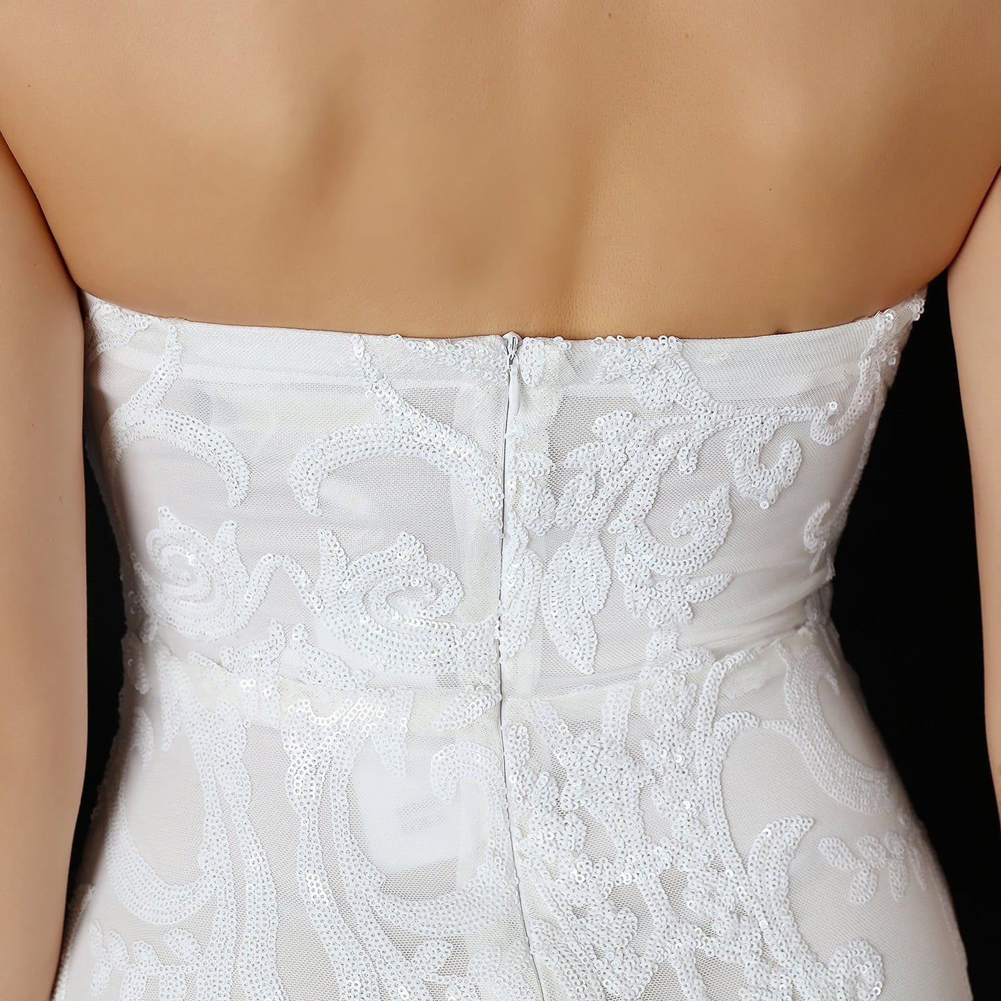 Sequined Formal Dresses with Short Front and Long Back