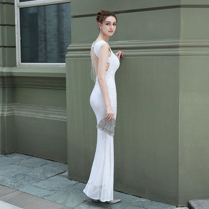 Sequin Fishtail Formal Dress