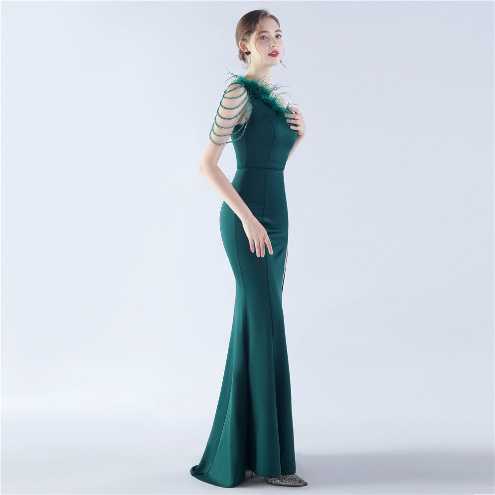 Exhibition and Wedding Evening Formal Gown