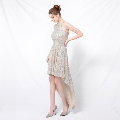 Beaded Hip Wrap Formal Dresses