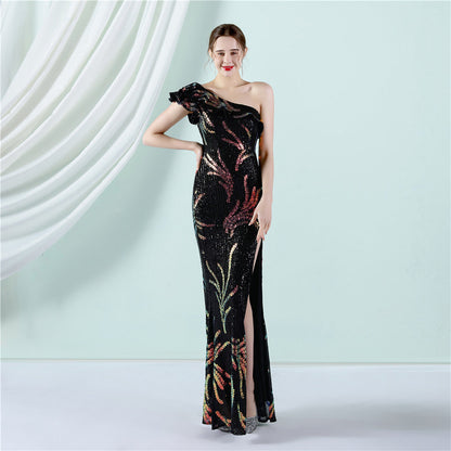 One Shoulder Formal Dress
