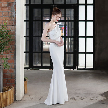 Long One Shoulder Formal Dress