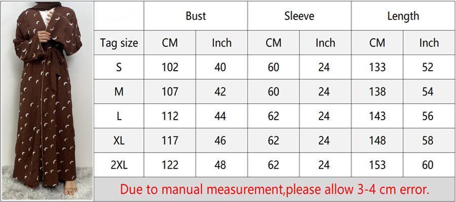 Explosions Heavy Industry Embroidery Cardigan Abaya