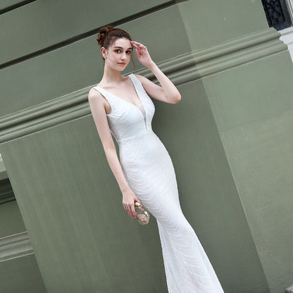 Sequin Fishtail Formal Dress