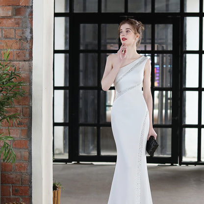 Long One Shoulder Formal Dress