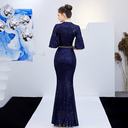 One Shoulder Fishtail Formal Dress