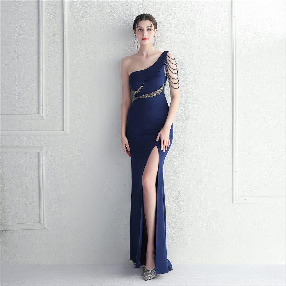 One Shoulder Long Formal Dress