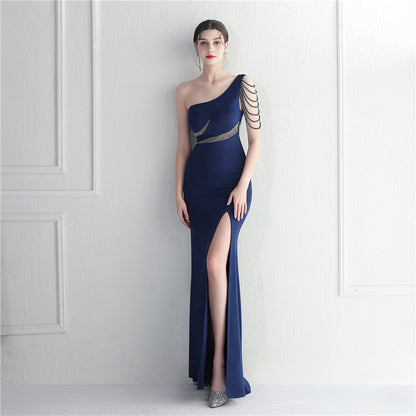 One Shoulder Long Formal Dress