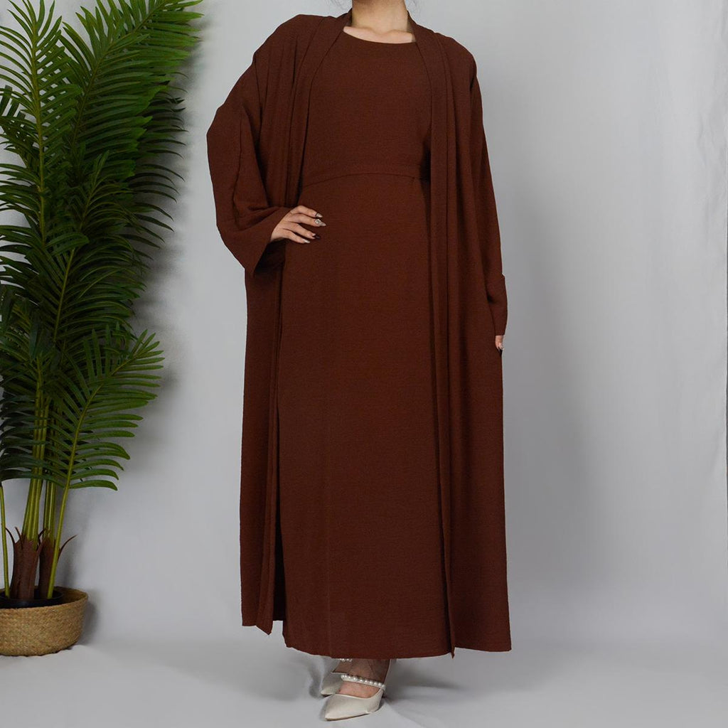 2PCS Set of Soft Robes with Lined Dresses