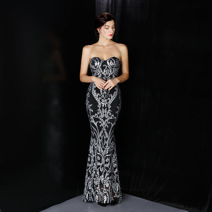 Sequined Formal Dresses with Short Front and Long Back