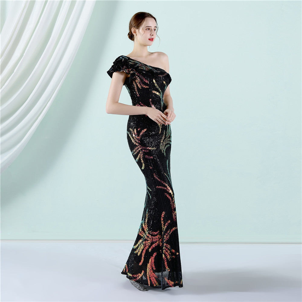 One Shoulder Formal Dress