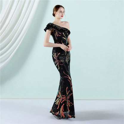 One Shoulder Formal Dress
