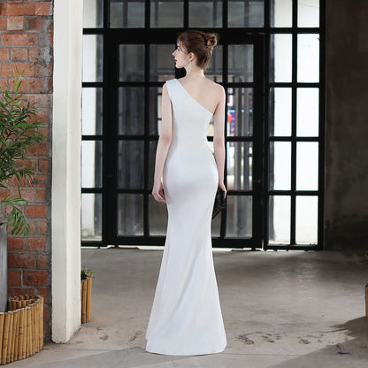 Long One Shoulder Formal Dress