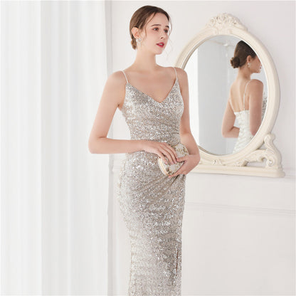 Sequin Fishtail Formal Dress