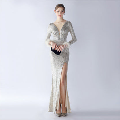 Long Sleeve Formal Dress