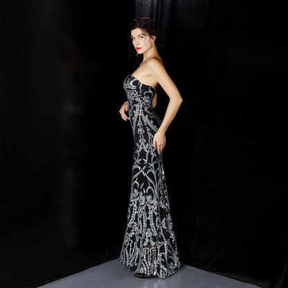 Sequined Formal Dresses with Short Front and Long Back