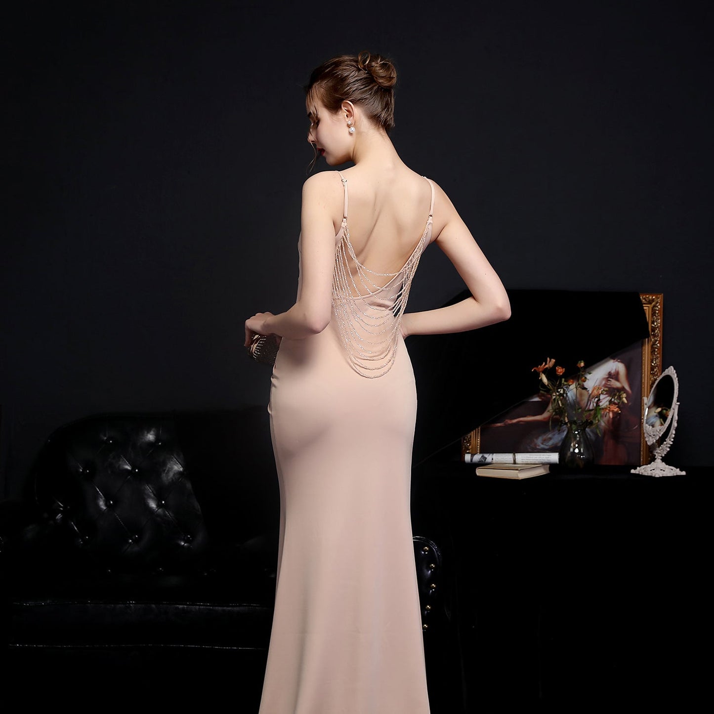Long Halter Formal Dress