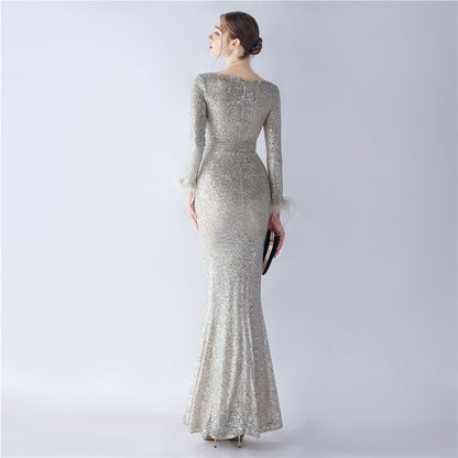 Long Sleeve Formal Dress