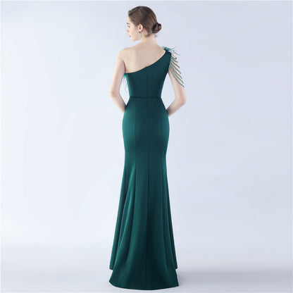 Exhibition and Wedding Evening Formal Gown