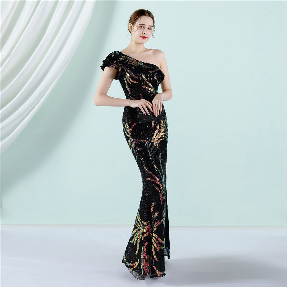 One Shoulder Formal Dress