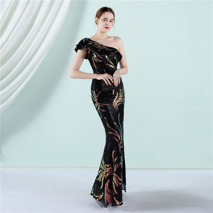 One Shoulder Formal Dress