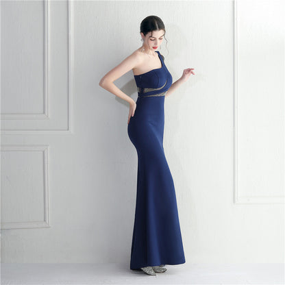 One Shoulder Long Formal Dress