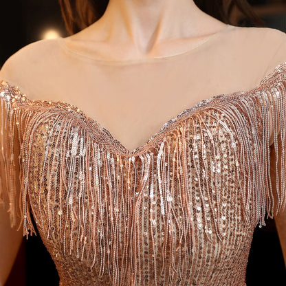 Sequin Fishtail Formal Dress