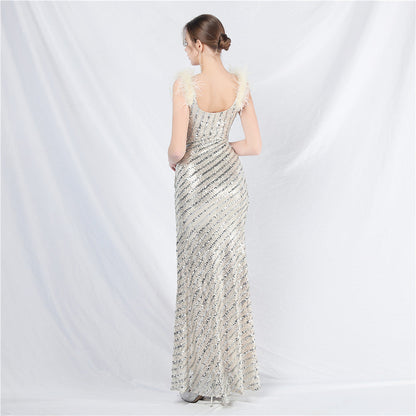 Side split formal dress