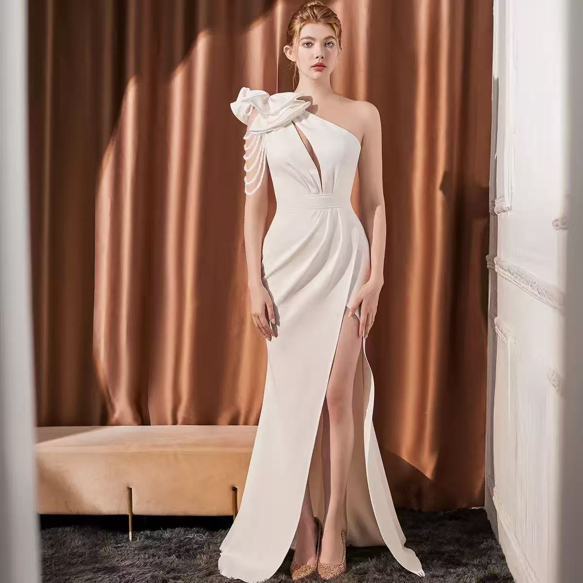 Crafted Flower With Beading Formal Dress