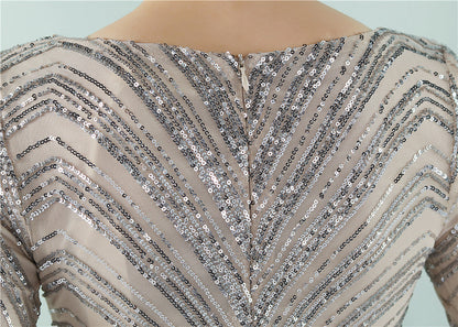 Sequined Fishtail Formal Dress