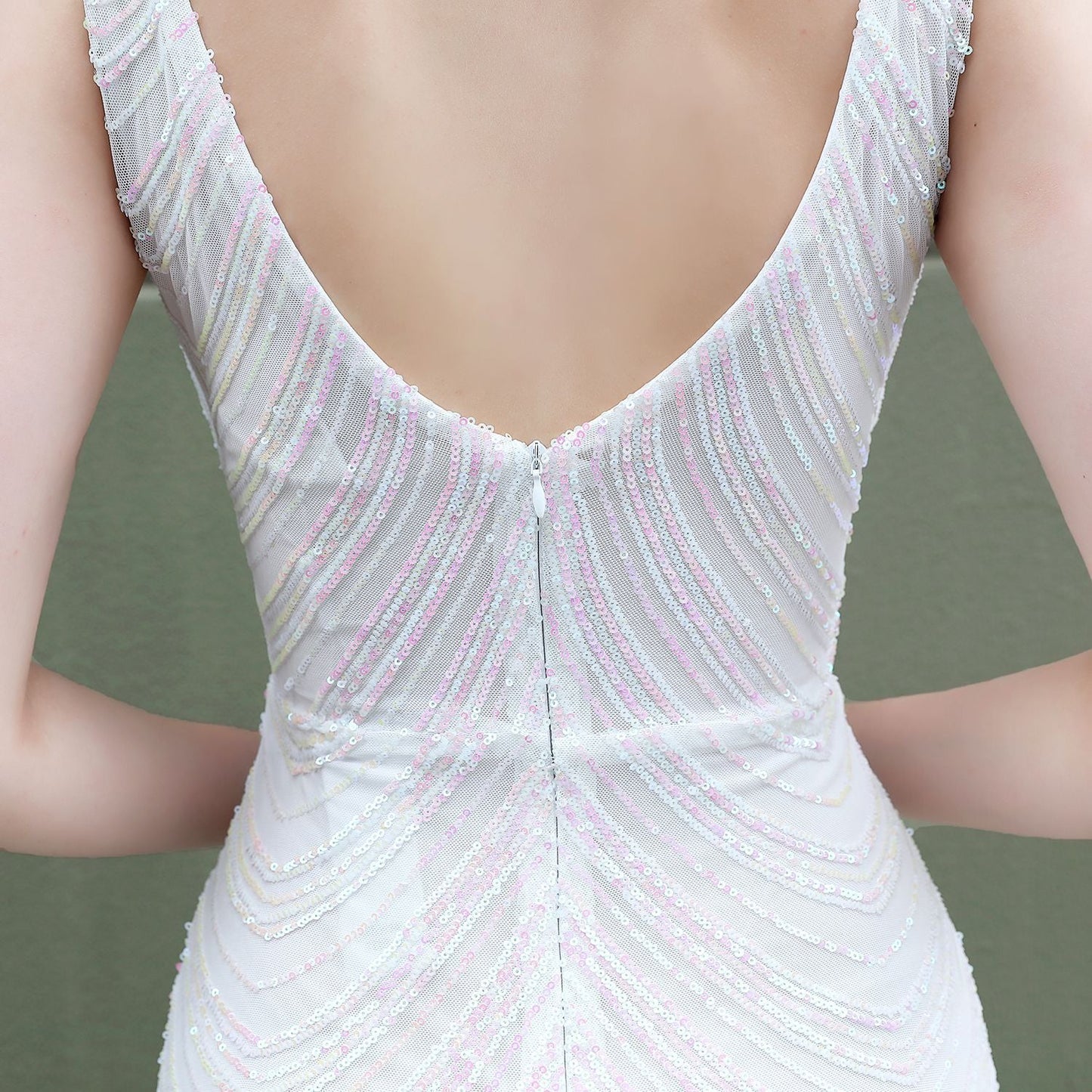 Sequin Fishtail Formal Dress