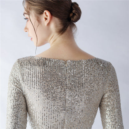 Long Sleeve Formal Dress