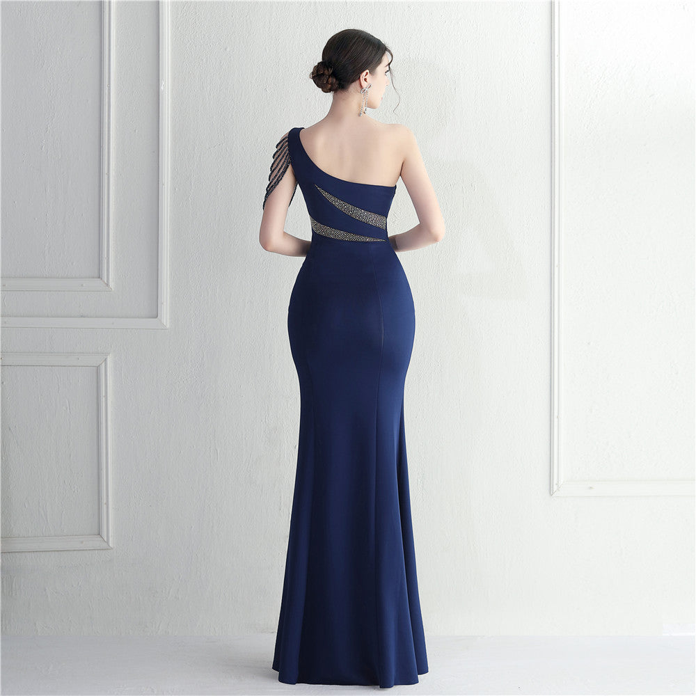 One Shoulder Long Formal Dress