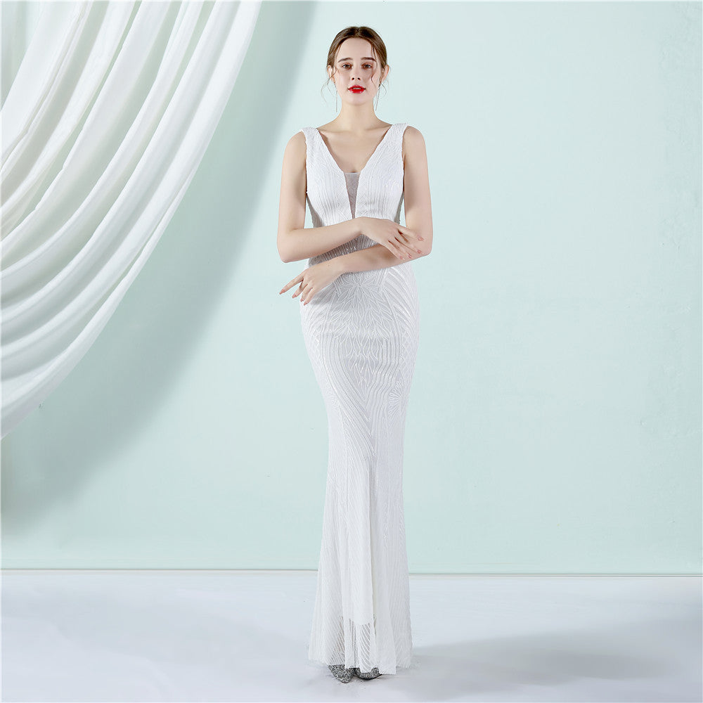 Sleeveless Sequin Formal Dress
