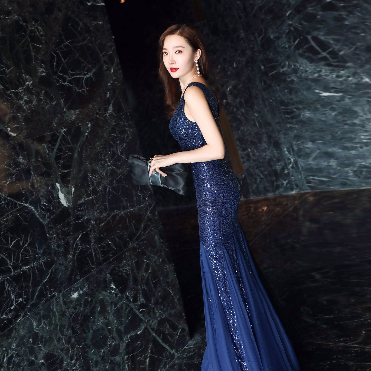 Long Sequin Formal Dress