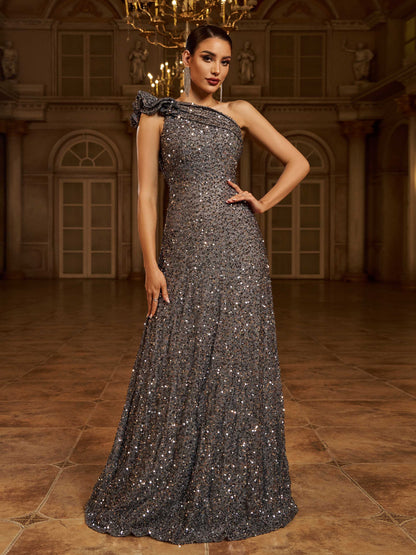 One Shoulder Prom Dress