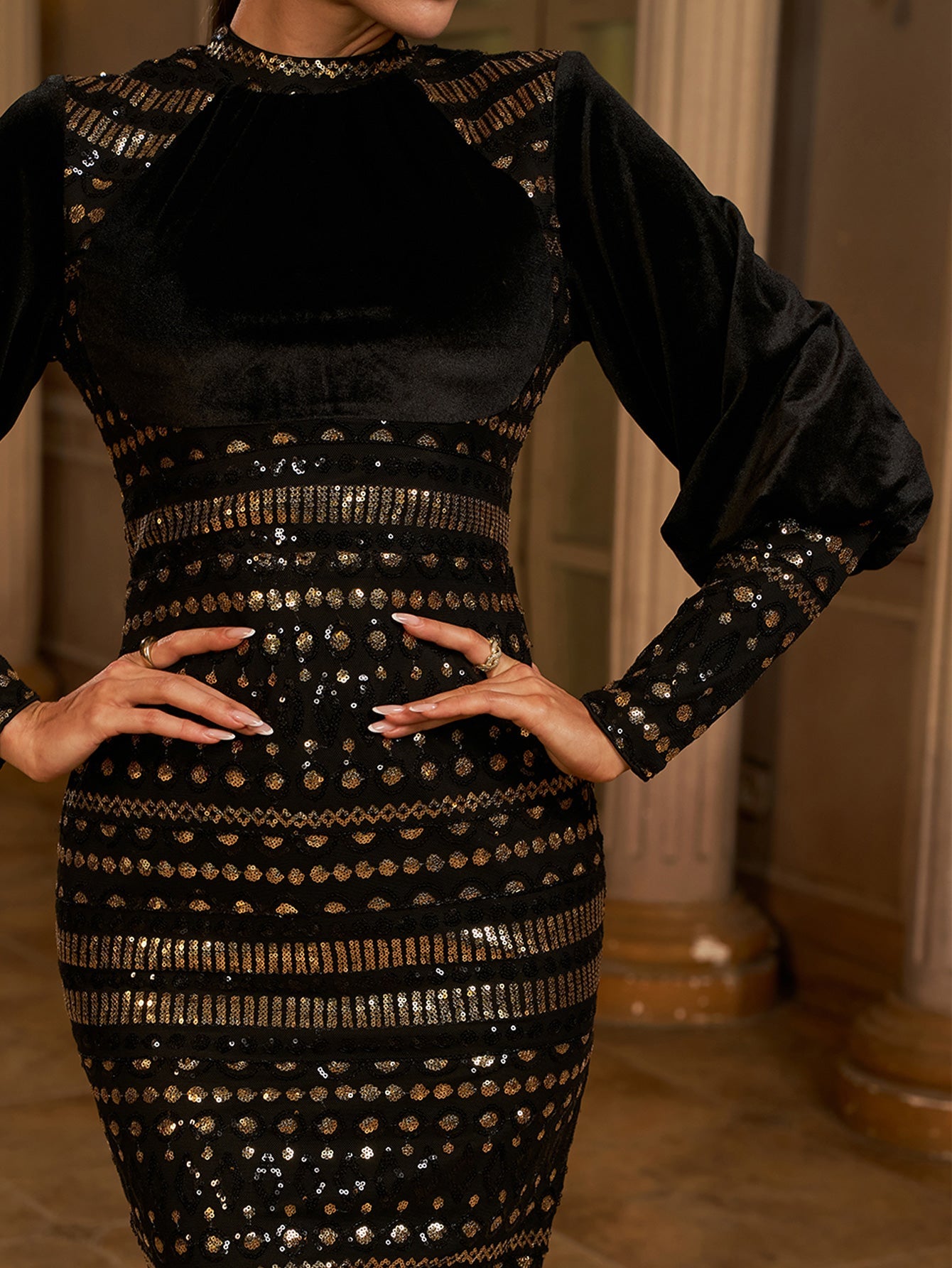 Bishop Sleeve Vintage Dress