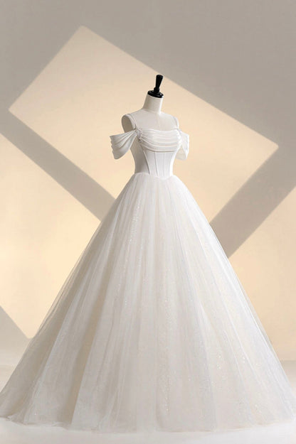 Off the Shoulder Sparkly Tulle Dress