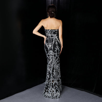 Sequined Formal Dresses with Short Front and Long Back