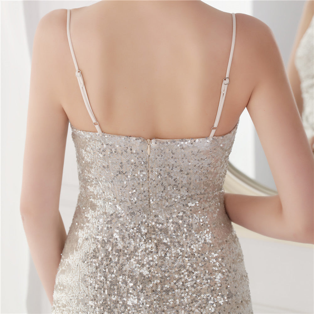 Sequin Fishtail Formal Dress