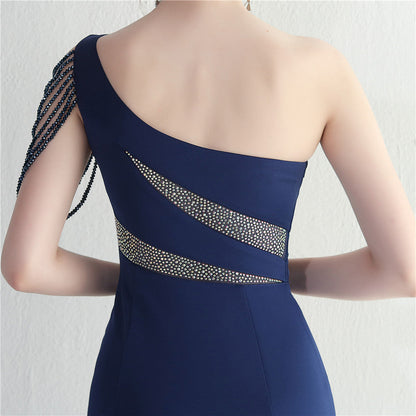 One Shoulder Long Formal Dress