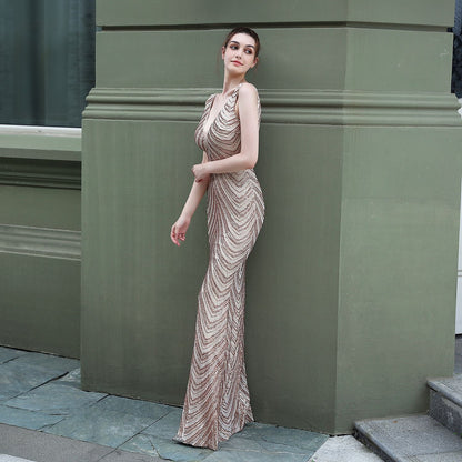 Sequin Fishtail Formal Dress