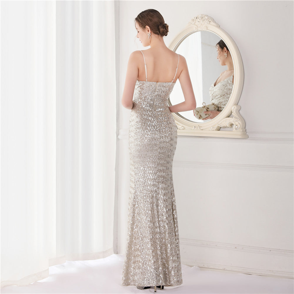 Sequin Fishtail Formal Dress