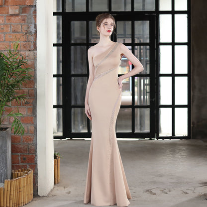 Long One Shoulder Formal Dress
